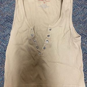 Button up seamless tank top